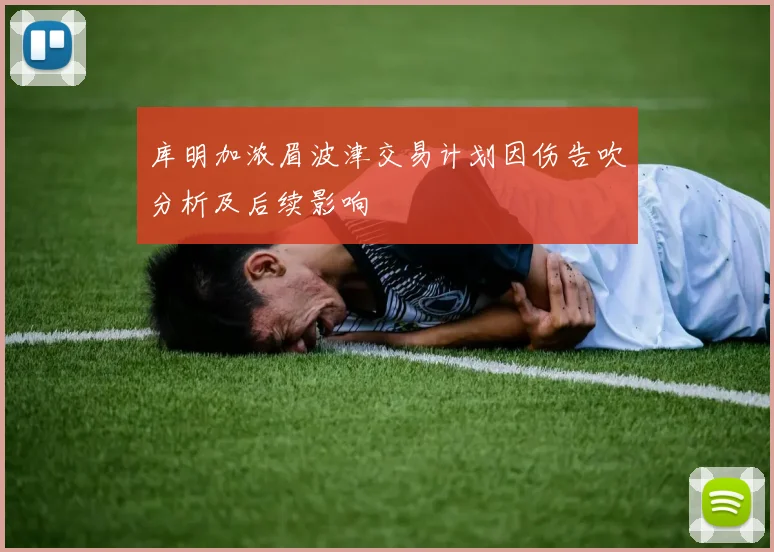 库明加浓眉波津交易计划因伤告吹分析及后续影响